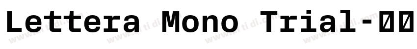 Lettera Mono Trial字体转换